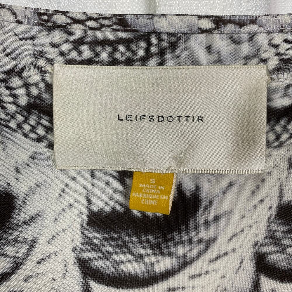 Anthropologie Leifsdottir Black Python Kimono Sle… - image 6